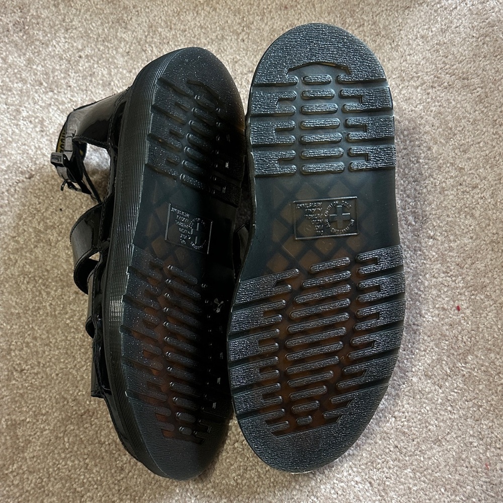 Dr. Martens Clarissa II Black Patent Leather Sandals - Picture 6 of 9